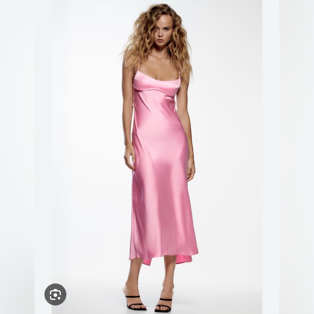 Viral Zara Pink Slip Dress - Sold out
